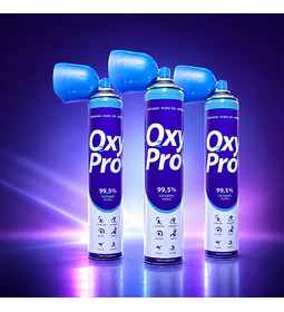 3x2  Oxígeno 99,5% Portátil · 12L / 120 dosis.