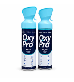 Pack 2 und. Oxígeno 99,5% Portátil 10L Boquilla Sport