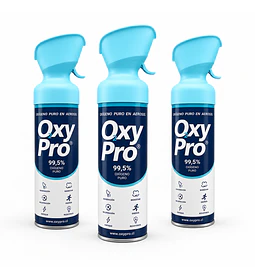 Pack 3 und. Oxígeno 99,5% Portátil 10L Boquilla Sport
