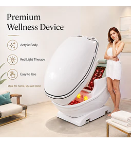 COCOON WELLNESS PRO CON PIEDRAS JADE LUZ INFRAROJA