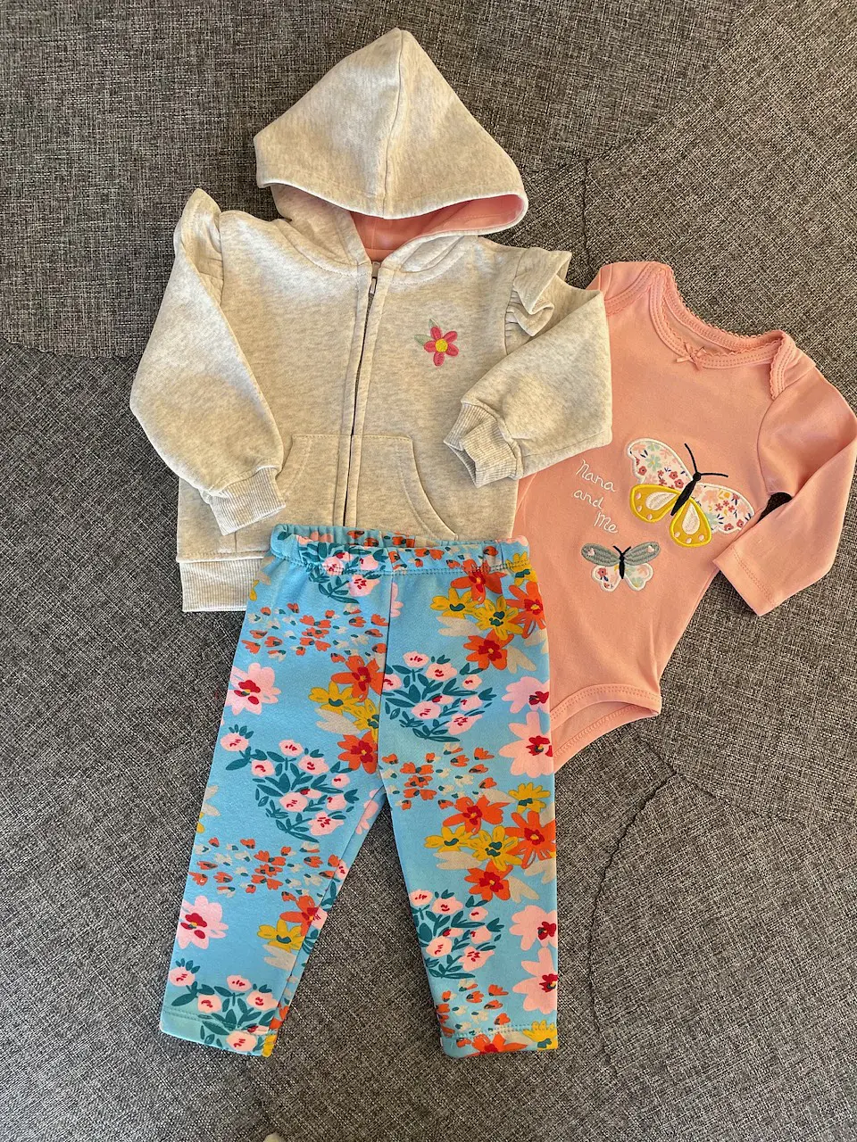 Pack Calza / Poleron / Body Nina 6 meses 1