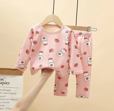 Pijamas Poleron y pantalon Nina 1-2 anos