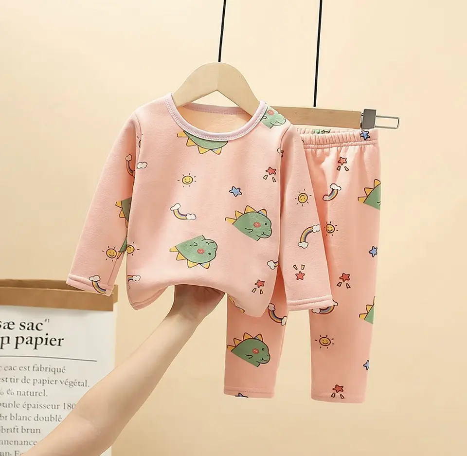 Pijamas Poleron y pantalon Nina 6-7 anos 1