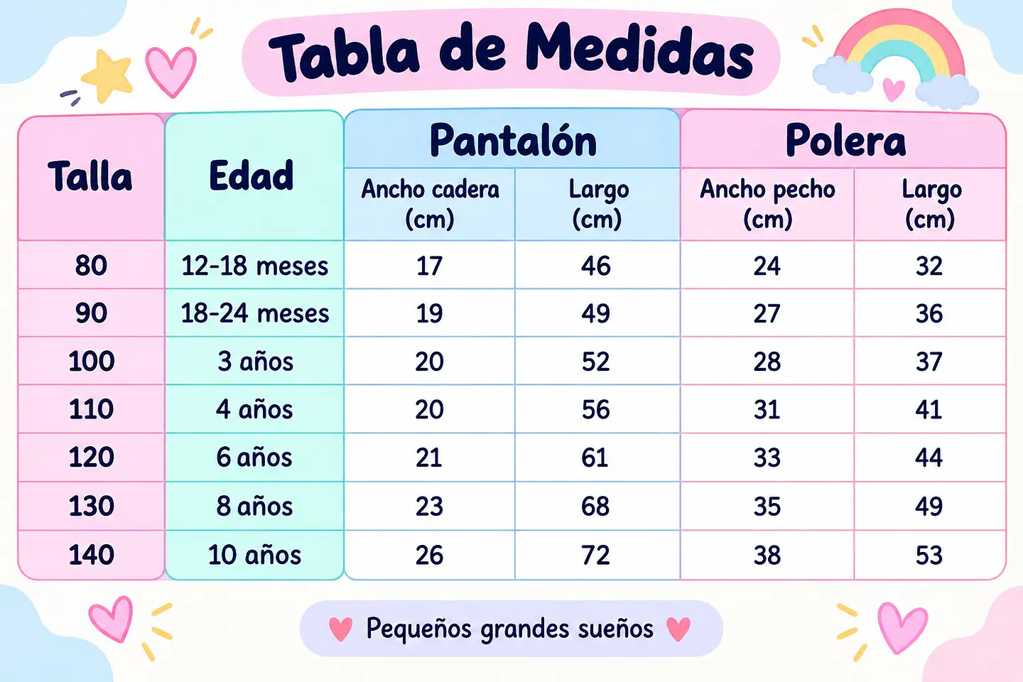 Pijama de algodón niña 6