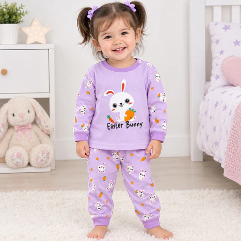 Pijama de algodón niña