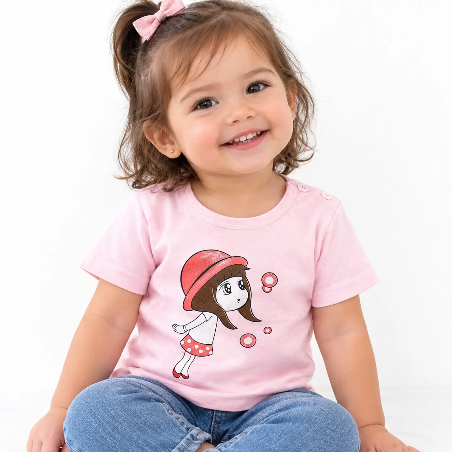 Polera mangas corta niña 4