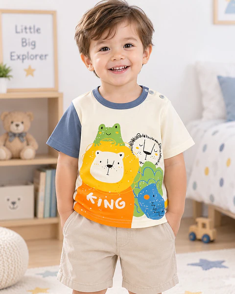 Polera mangas corta niño