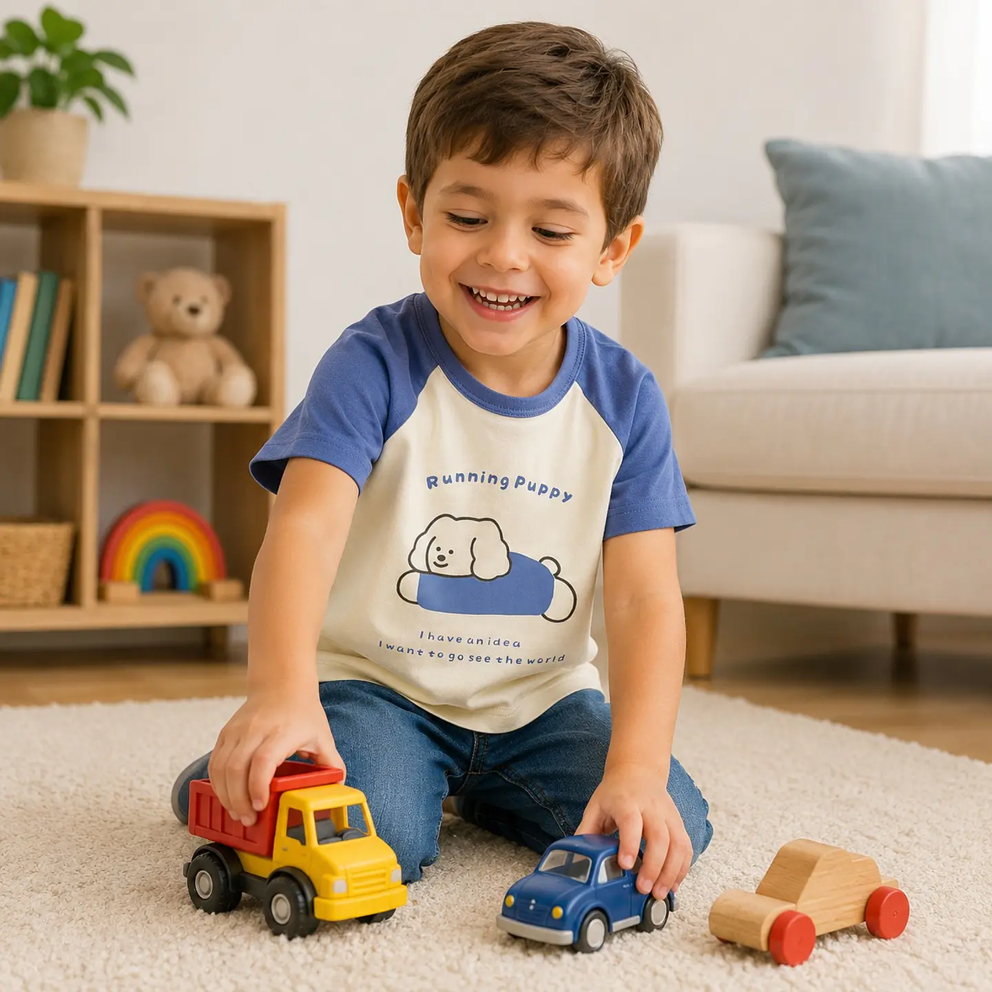 Polera mangas corta niño 4