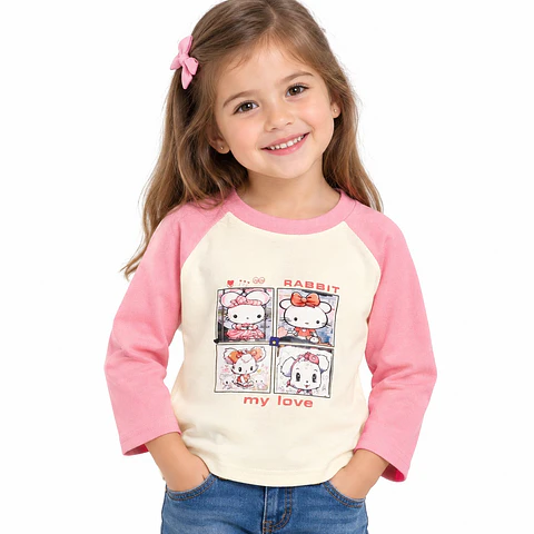 Polera mangas larga niña