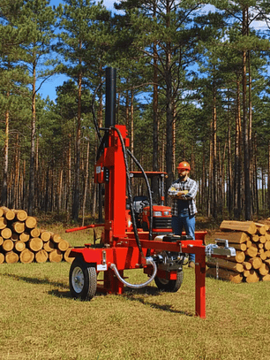 Partidor de leña en Valdivia