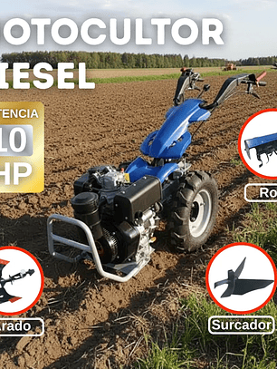 Motocultivador Diesel 10 hp