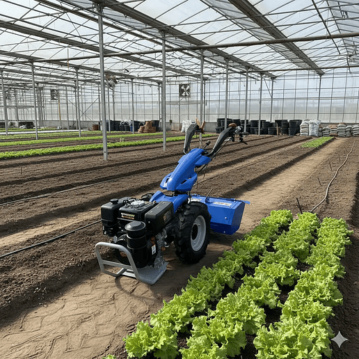 Motocultivador Diesel 10 hp Tipo Europeo + Rotor Arado Surcador 3