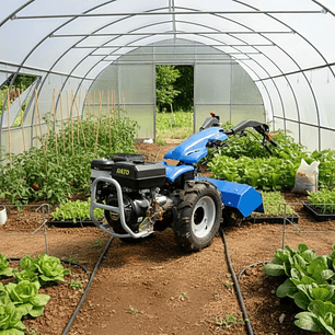 Motocultivador Diesel 10 hp tipo Europeo + Rotor, Arado Reversible y Surcador en Mariquina