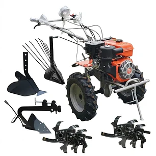 Motocultivador bencinero 12 hp más kit de implementos 