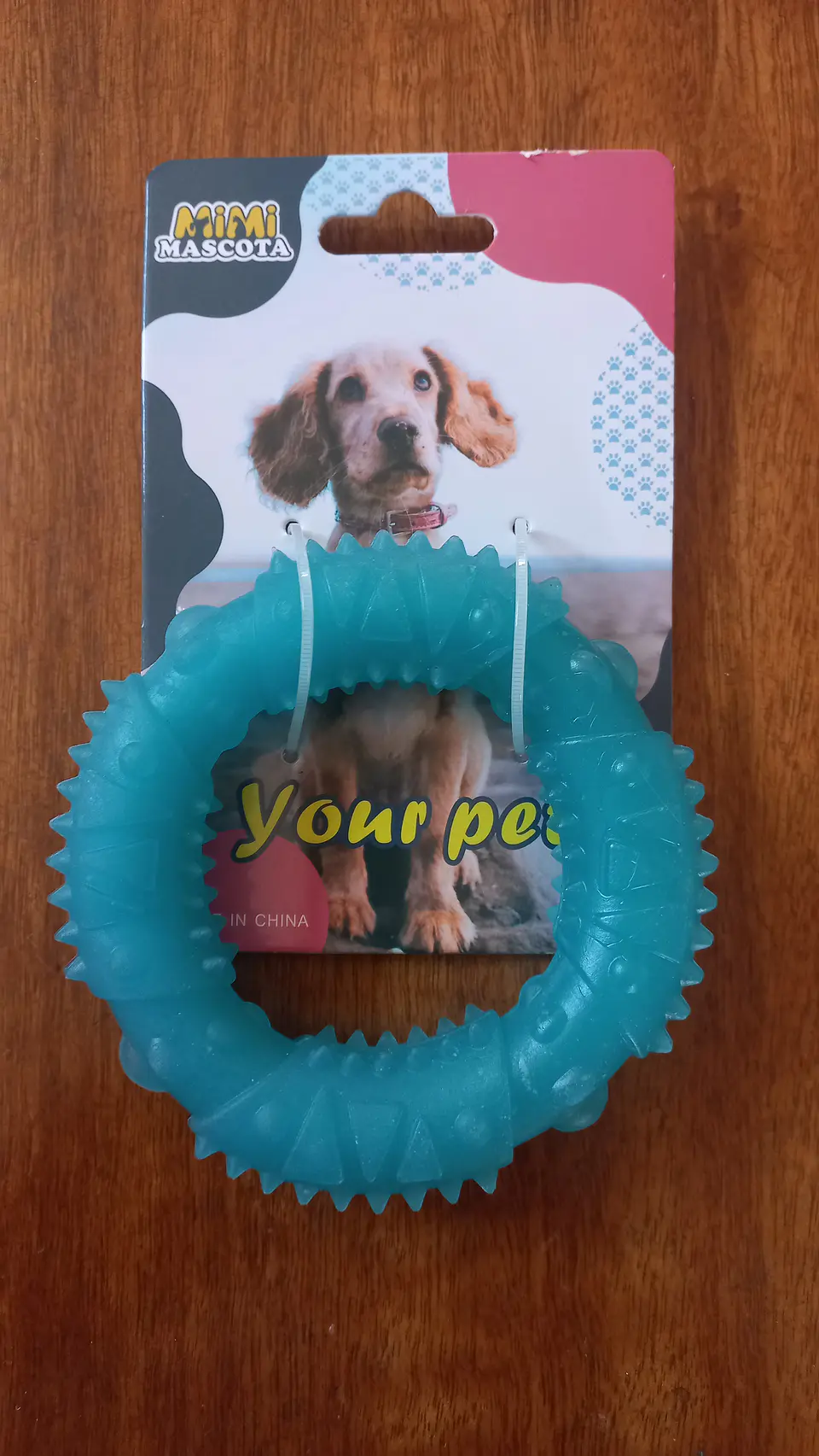 Argolla Mordedora con Textura para Perros – Azul 🐶 1