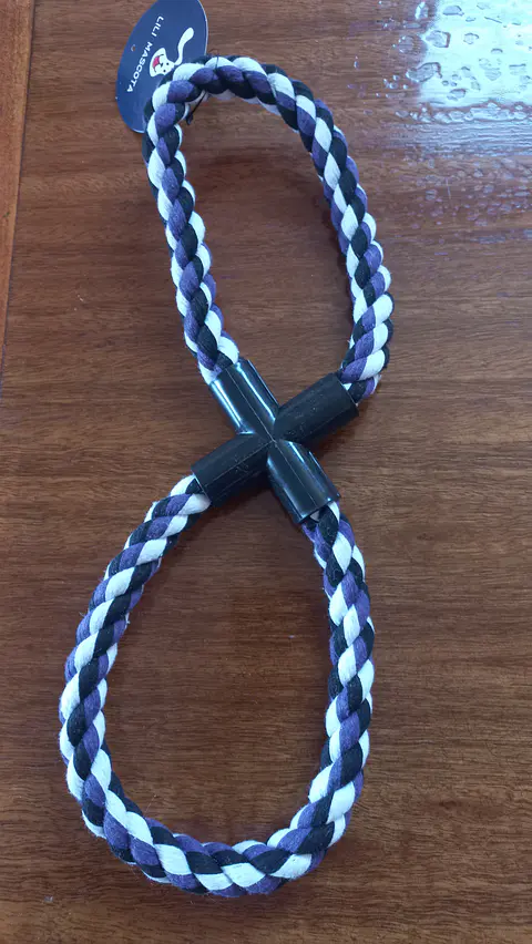 Juguete de Cuerda Trenzada Doble Aro para Perros 🐶
