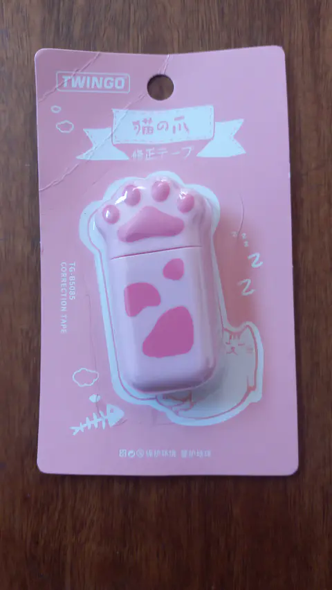 Corrector en Cinta Patita de Gato – Rosado 🐱💕