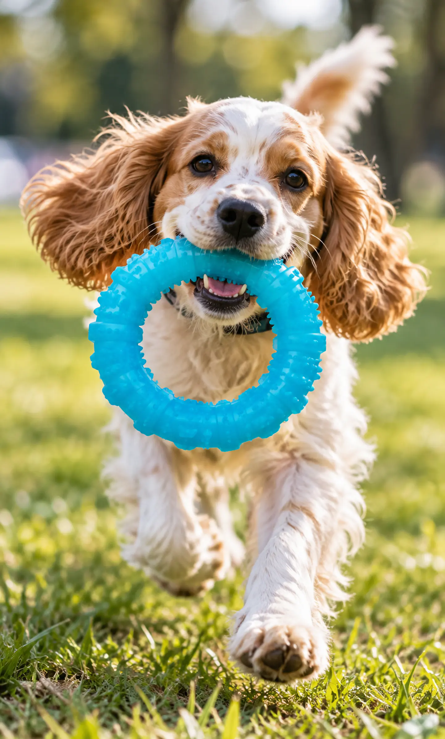 Argolla Mordedora con Textura para Perros – Azul 🐶 2