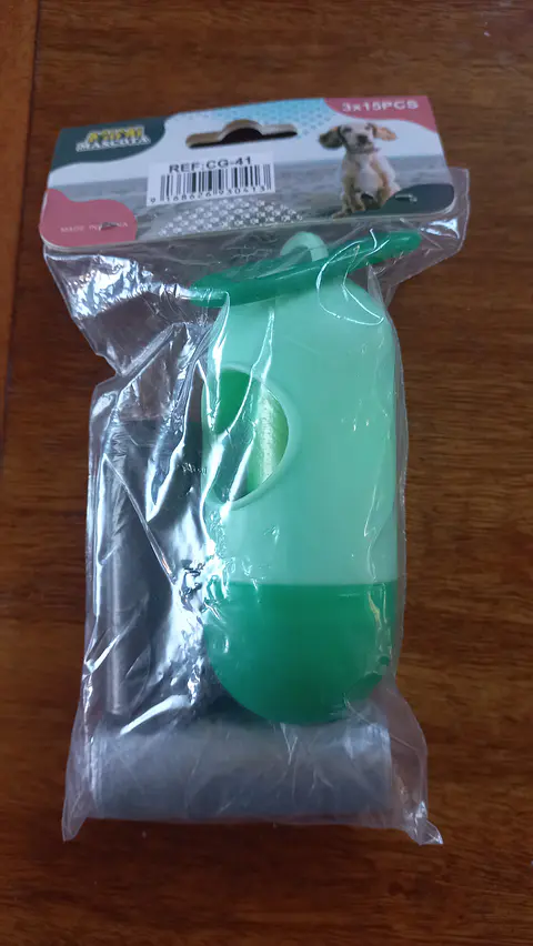 Kit de Bolsas Sanitarias para Perros – 3 Rollos de Bolsas + Dispensador