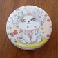 Espejo Compacto de Bolsillo Gatita con Lazo Celeste – Cat Lovers 🐱💕 - Miniatura 1