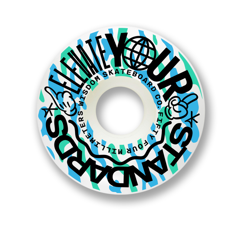 Ruedas Wisdom - Elevate conicas 54mm azules