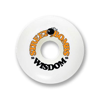 Ruedas Wisdom - Street bombs conicas 55mm naranjas