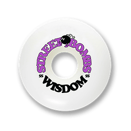 Ruedas Wisdom - Street bombs conicas 55mm moradas