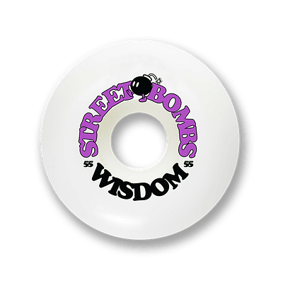 Ruedas Wisdom - Street bombs conicas 55mm moradas