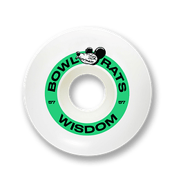 Ruedas Wisdom - Bowl Rats conicas 57mm verdes