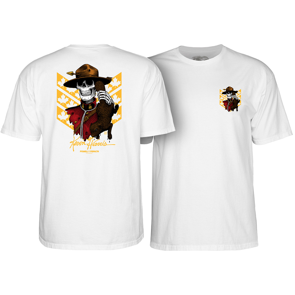 Polera Powell Peralta - Kevin Harris Mountie - Blanco