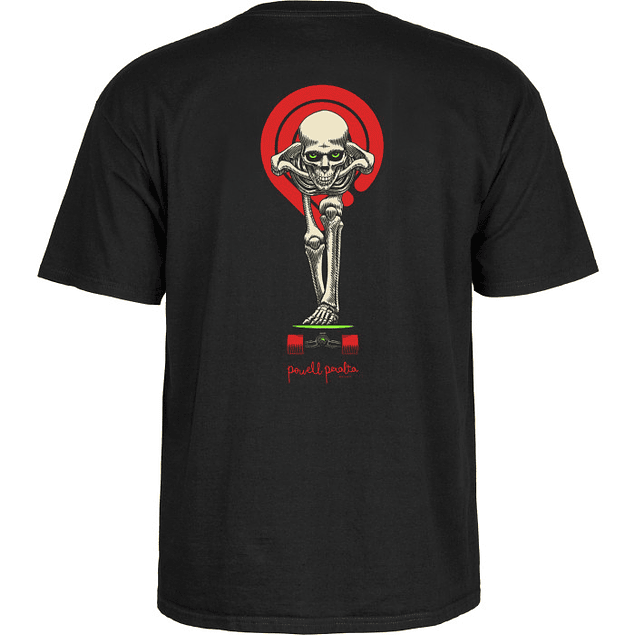 Polera Powell Peralta - Tucking Skeleton - Negro