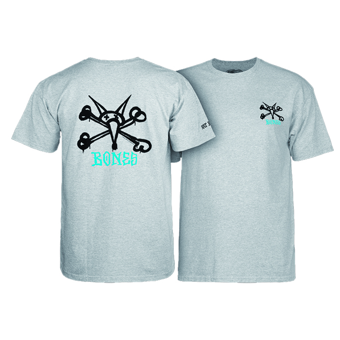 Polera Powell Peralta - Rat bones gris