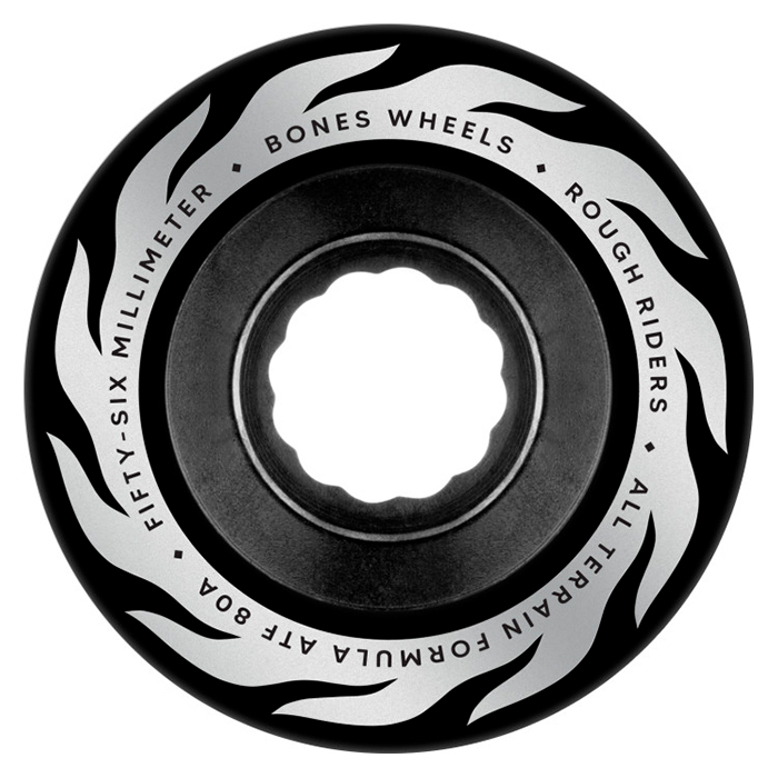 Bones ATF Eternal Flame Rough Riders Black 56mm 80A Ruedas Skate