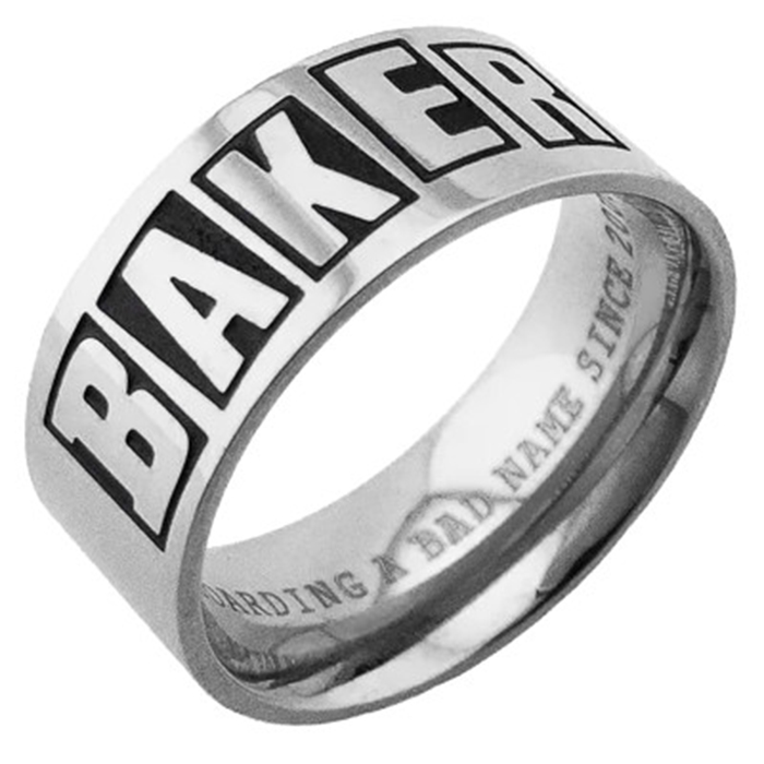 Anillo Baker - Brand Logo - Silver