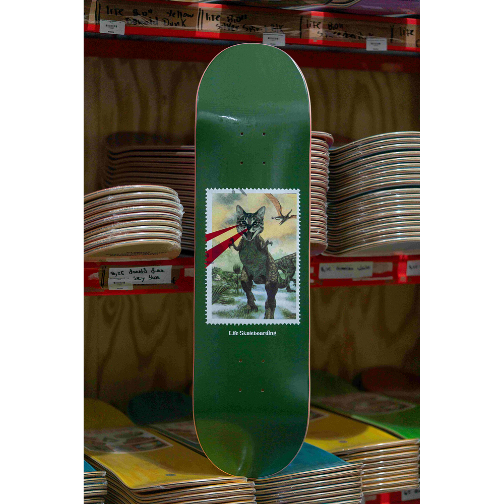 Tabla Life Dinocat green 8.5" + Lija Blank