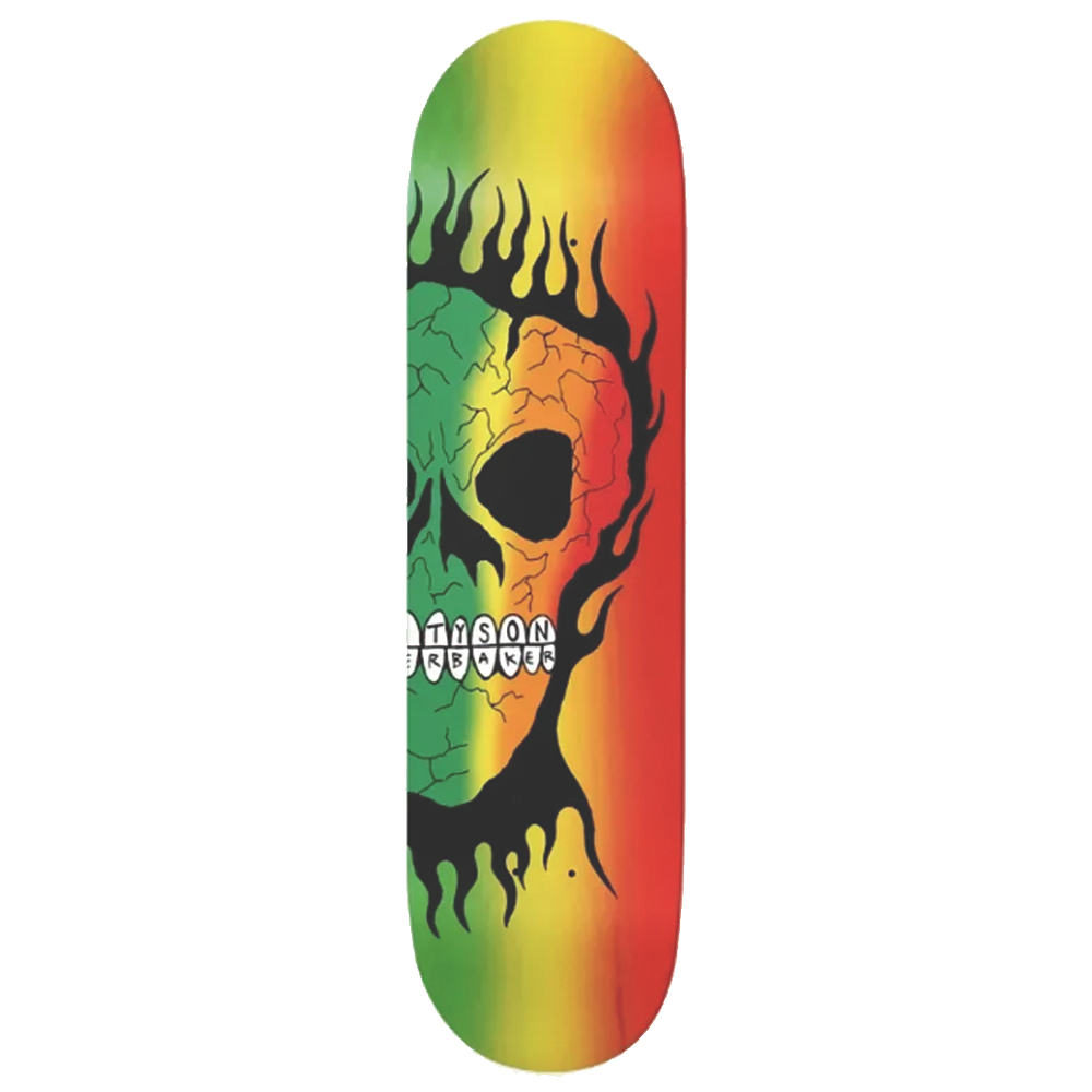 Tabla Baker - Tyson Peterson - Rasta Skull 8.25” + Lija Blank