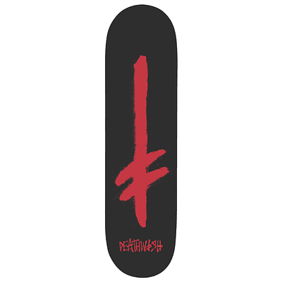 Tabla Deathwish - Gang Spray Black/Red 8.0” + Lija Blank