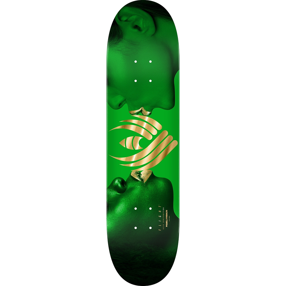 Tabla Powell Peralta - Flight Deck® - Kiss Green Gold Foil - 8.5” + Lija Blank