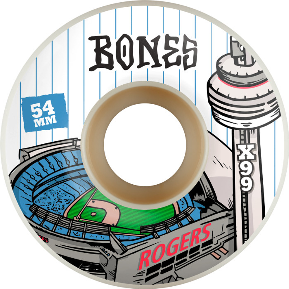 Ruedas Bones -Rogers Centre - Standard - 54mm - V1 - X-Formula® 99A