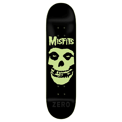 Tabla Zero - Misfits - Fiend Skull - Gitd 8.5" + Lija Blank