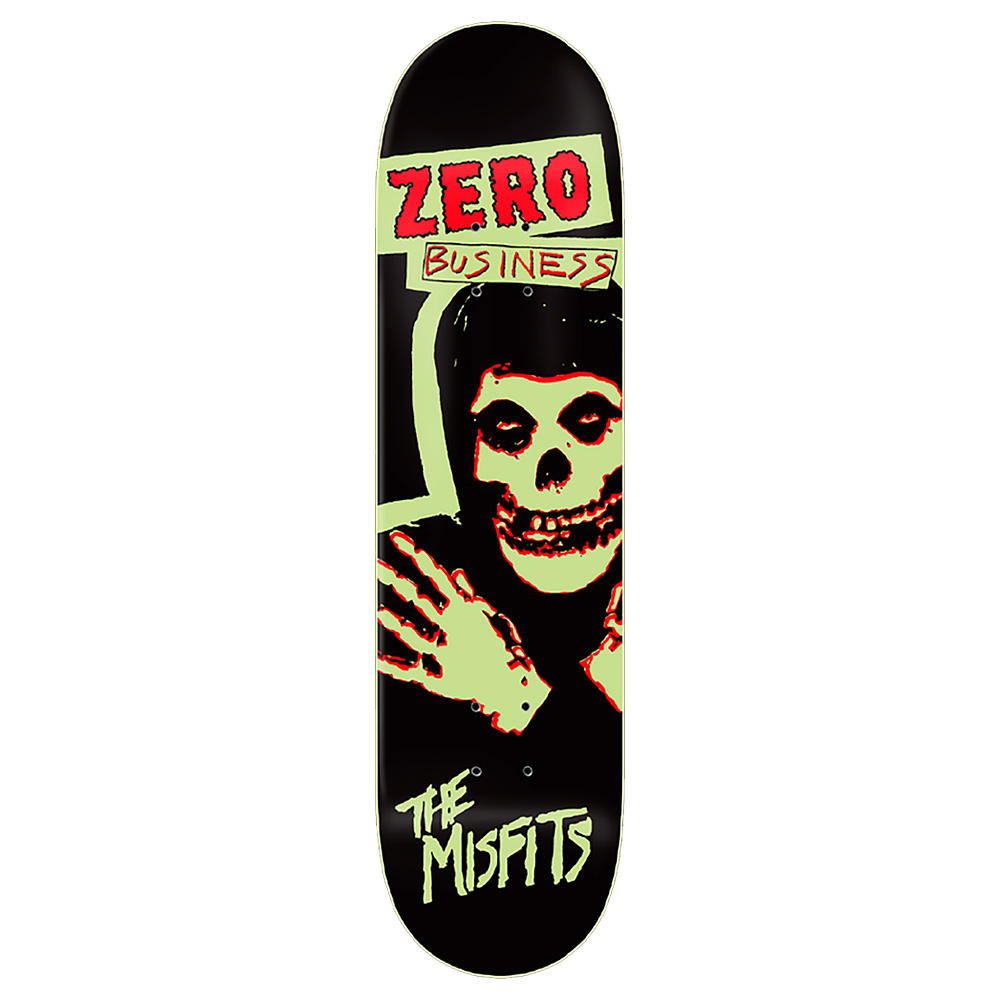 Tabla Zero - Misfits - Zero Business - Gitd 8.25" + Lija Blank