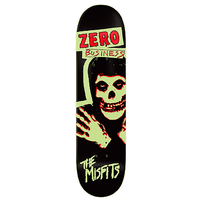 Tabla Zero - Misfits - Zero Business - Gitd 8.25" + Lija Blank