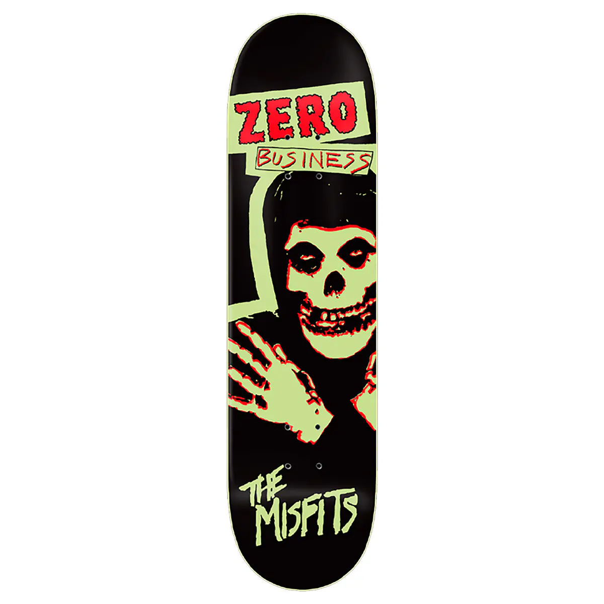 Tabla Zero - Misfits - Zero Business - Gitd 8.5" + Lija Blank