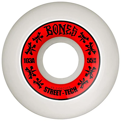 Ruedas Bones - Sidecut - 55mm - V5 - Street Tech Formula 103A
