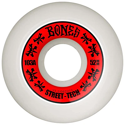 Ruedas Bones - Sidecut - 52mm - V5 - Street Tech Formula 103A