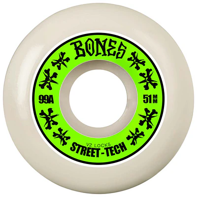 Ruedas Bones - Locks - 51mm - V2 - Street Tech Formula 99A