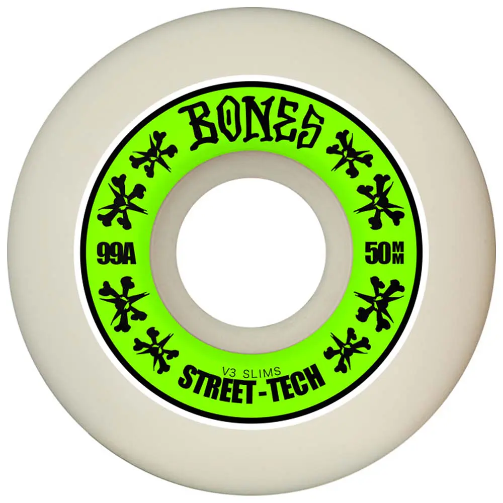 Ruedas Bones - Slims - 50mm - V3 - Street Tech Formula 99A