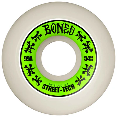 Ruedas Bones - Sidecuts - 54mm - V5 - Street Tech Formula 99A