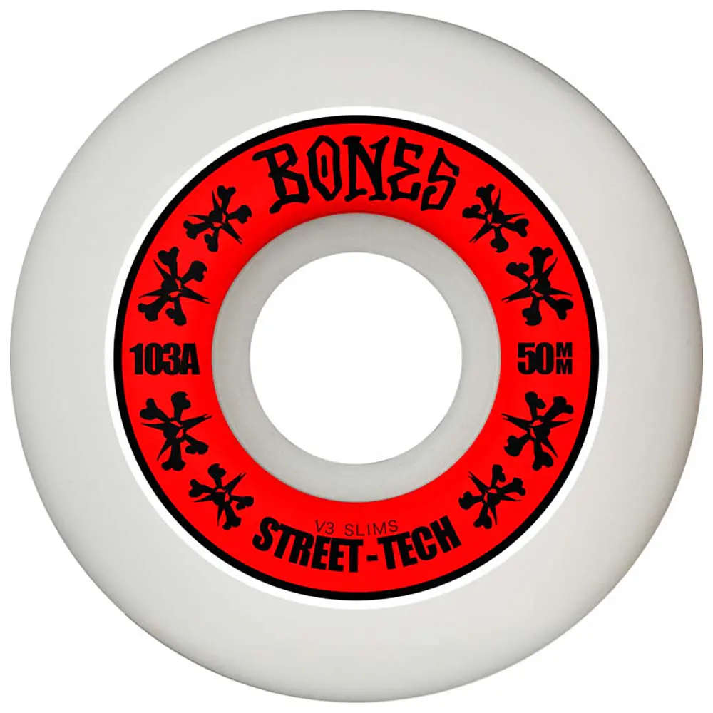 Ruedas Bones - Slims - 50mm - V3 - Street Tech Formula 103A