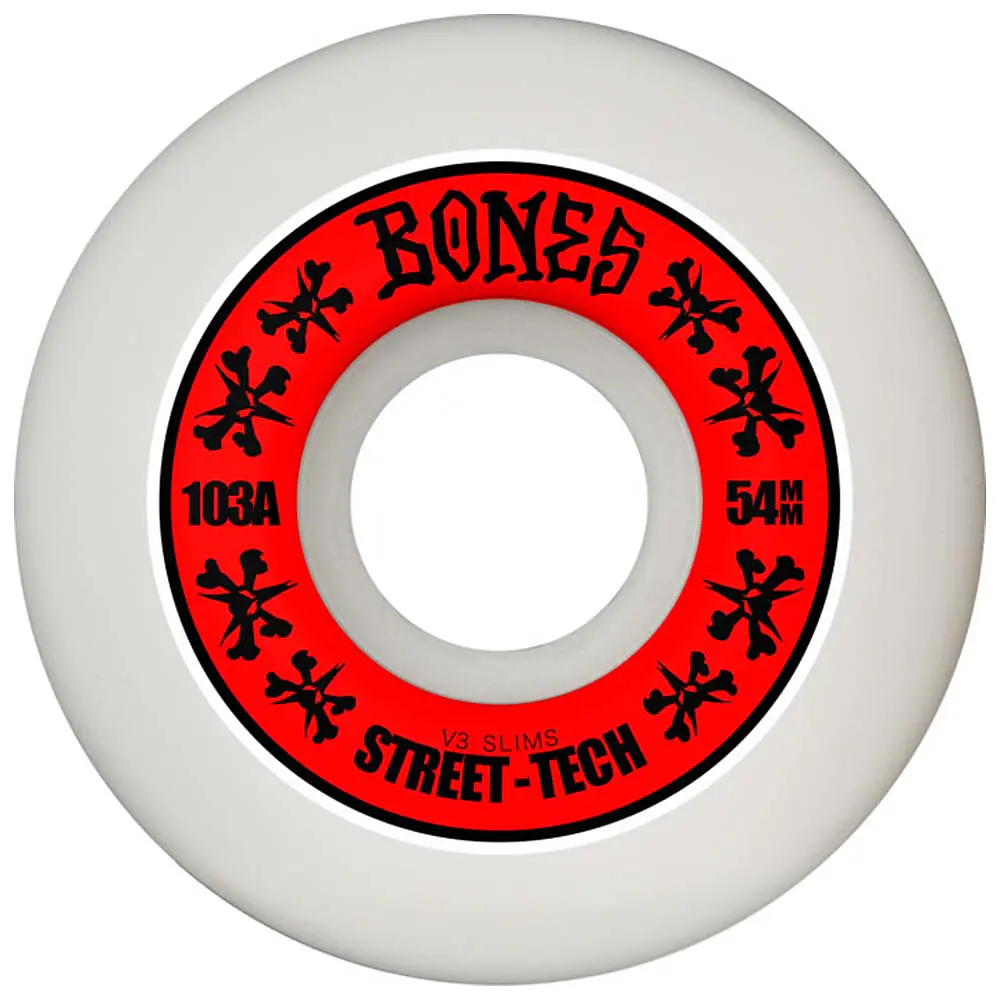 Ruedas Bones - Slims - 54mm - V3 - Street Tech Formula 103A